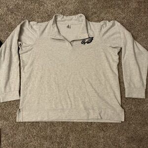 NFL Gray Team Apparel  Eagles rayon blend sweater
